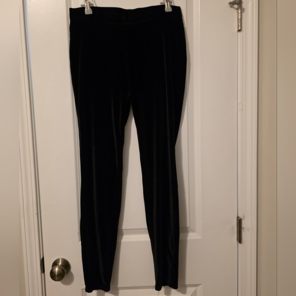 Time and Tru Black Velvet Pants